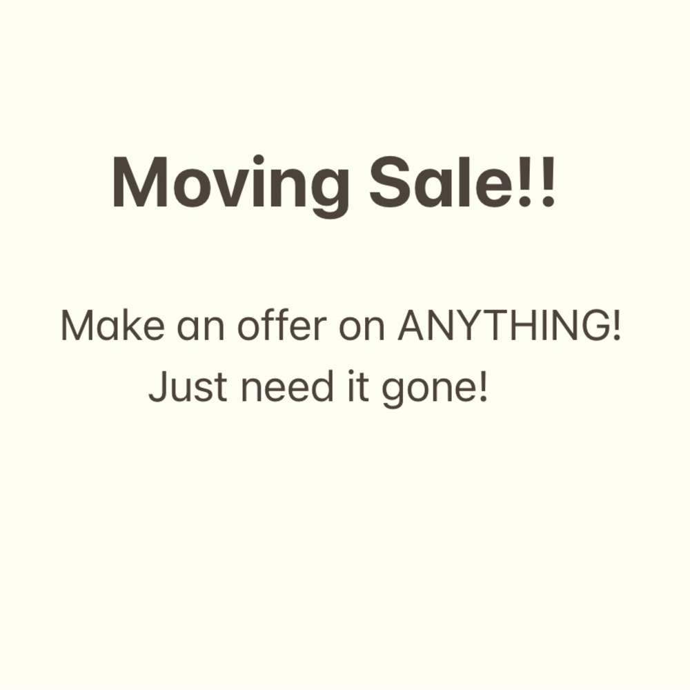 MOVING SALE